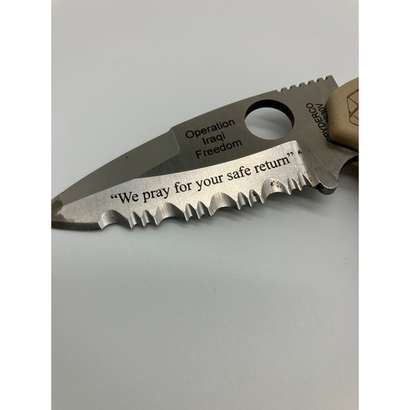 Spyderco Other - Spyderco Native 5 Lightweight Folding Knife Tan Operation Iraqi Freedom
